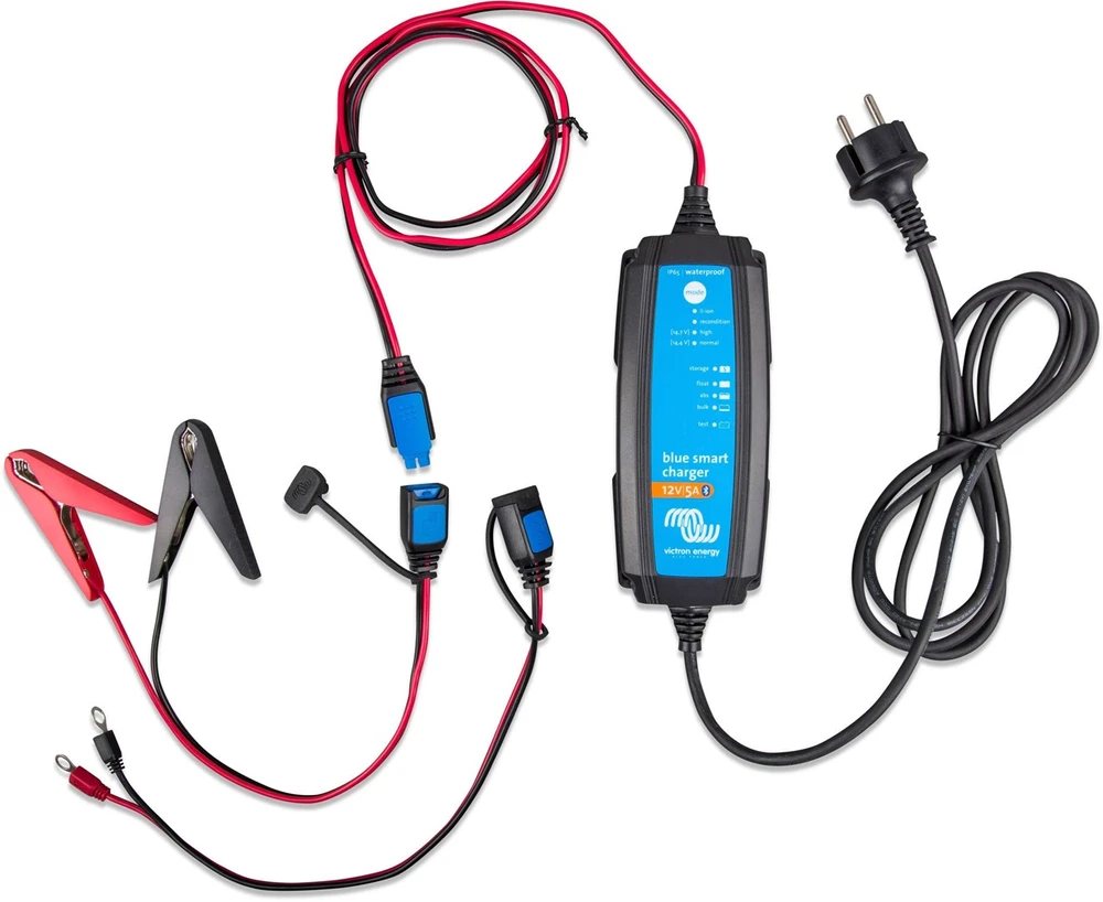 Victron Energy Mėlyna Smart IP65s įkroviklis 12V 5A + DC jungtis