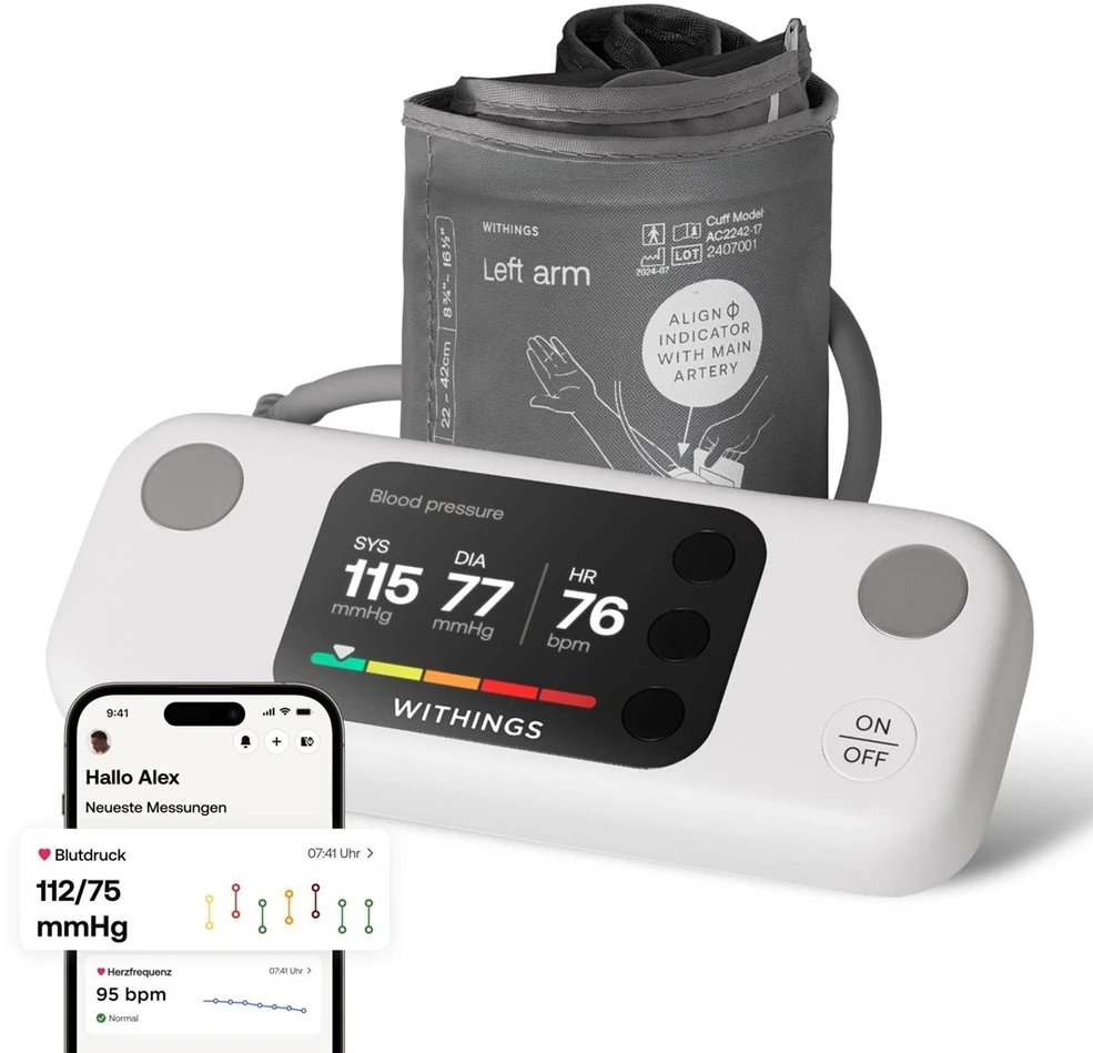Kraujospūdžio matuoklis Withings Bpm Vision AFib BT balta