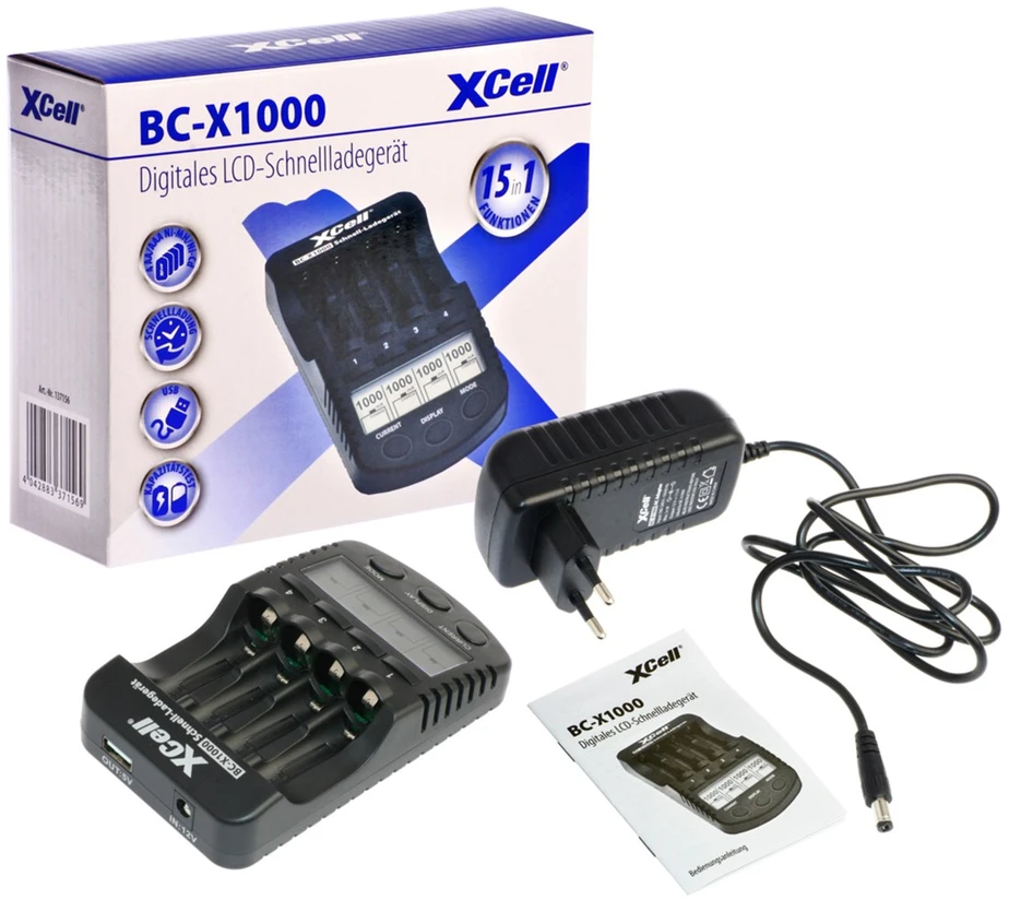 Carruzzo XCell 137156 baterijų įkroviklis Universalus DC