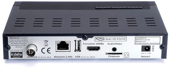 Carruzzo Xoro HRT 8730 Antžeminis „Full HD“ Juoda