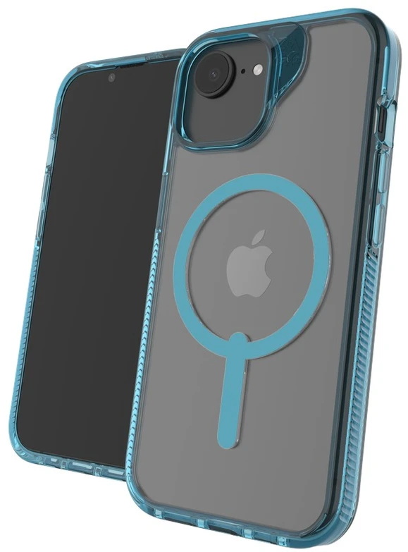 Dėklas ZAGG Santa Cruz Snap Case su MagSafe, skirtas iPhone 16e (2025) / 15 / 14 / 13 - Mėlyna