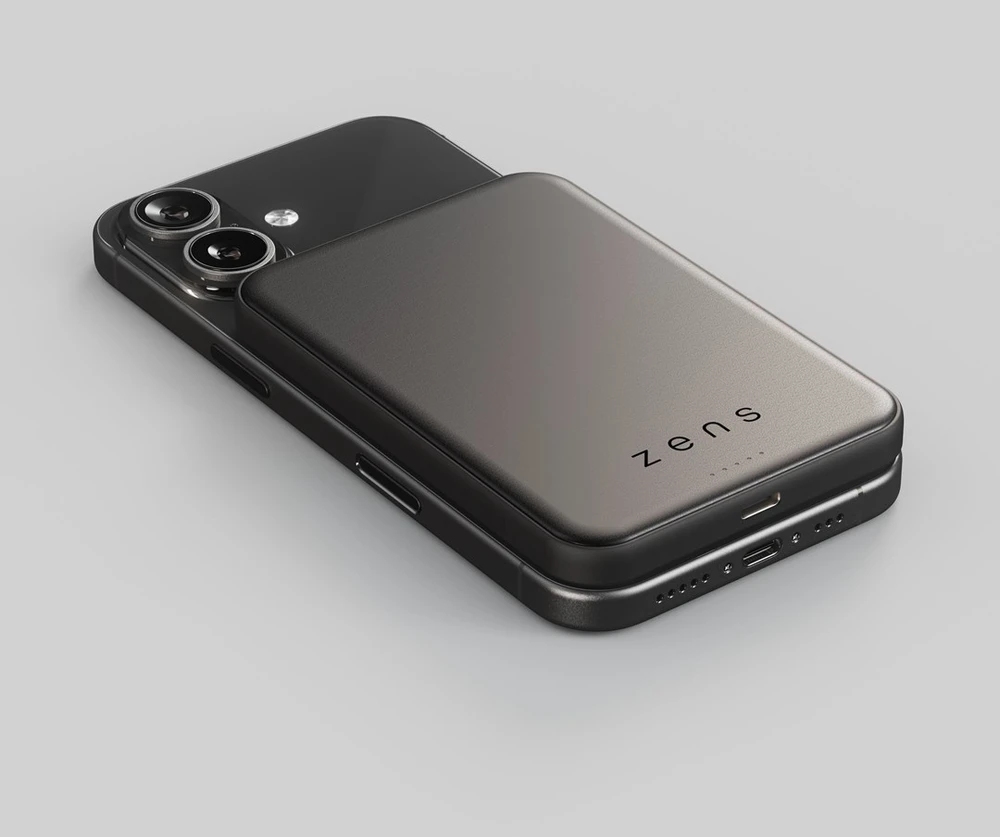 ZENS ZEPP06B/00 nešiojamasis įkroviklis 5000 mAh Belaidis įkrovimas Juoda