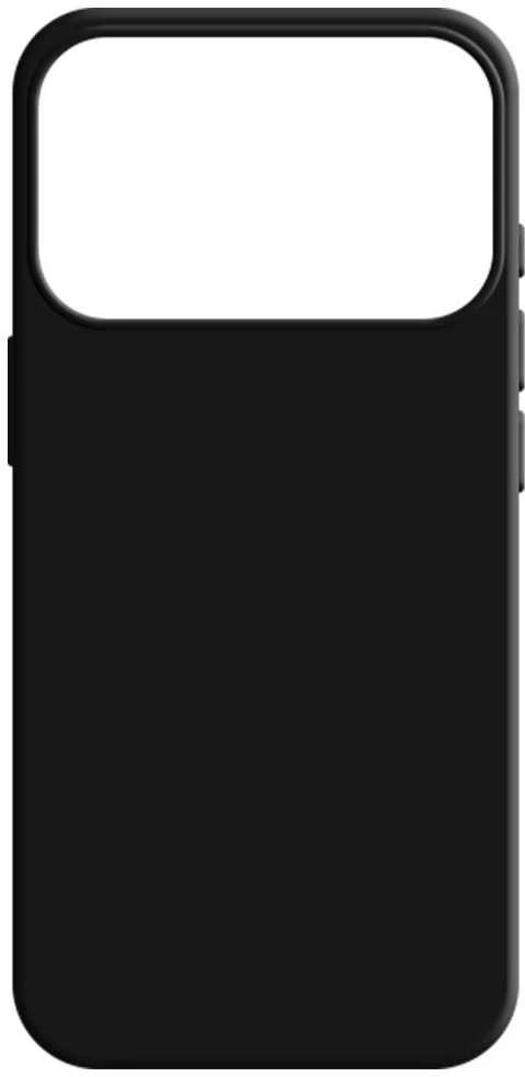 Case 3MK Silicone dėklas skirtas Apple Apple iPhone 17 Pro Max juodos spalvos