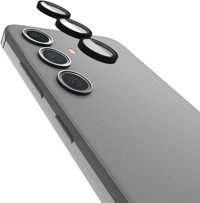 Case-Mate Aluminum Ring Lens Protector - Apsauginis stiklas skirtas the camera lens of the Samsung Galaxy S24 (Juodas)