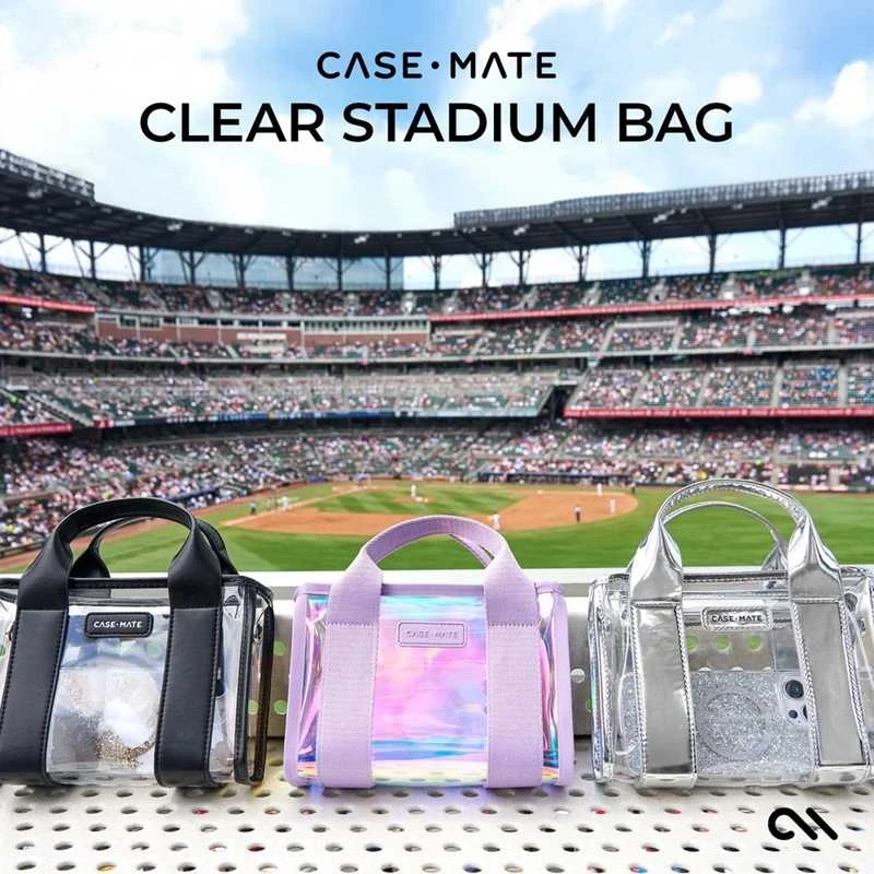 Case-Mate Micro Tote Bag - Atsparus vandeniui Shoulder Bag (Midnight Juodas/Clear)