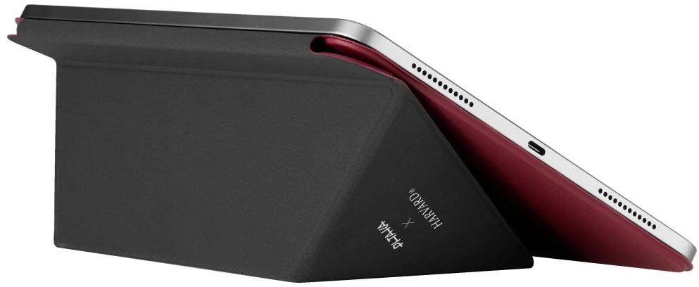 Dėklas PITAKA MagEZ Folio 3, skirtas iPad Air 13″ M2/M3/M4, Harvard Crimson