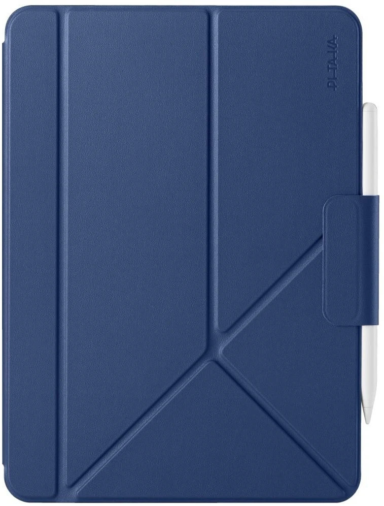 Dėklas PITAKA MagEZ Folio 3, skirtas iPad Air 13″ M2/M3/M4, vidurnakčio mėlyna