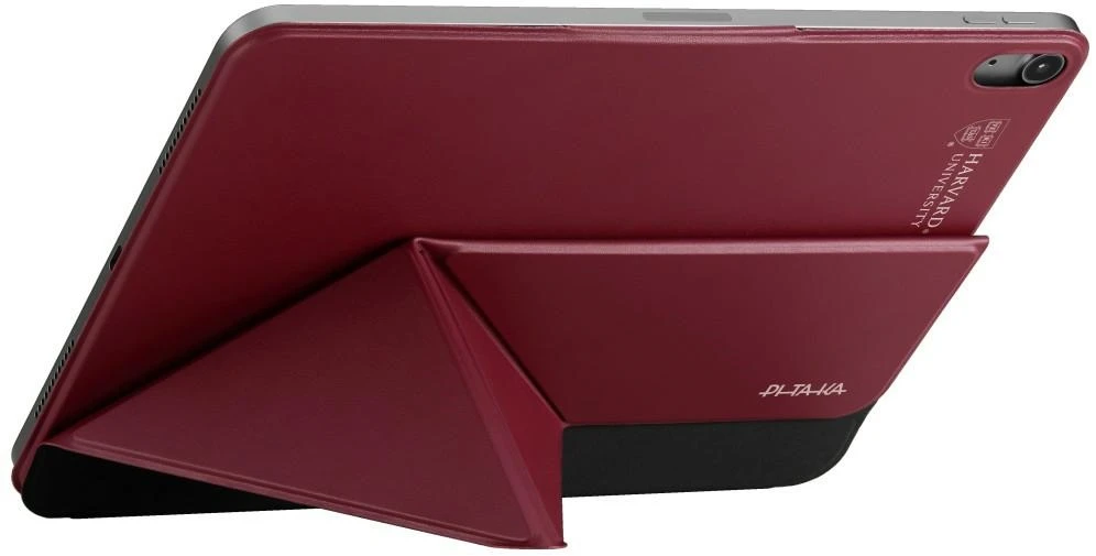Dėklas PITAKA MagEZ Folio 3, skirtas iPad Air 13″ M2/M3/M4, Harvard Crimson