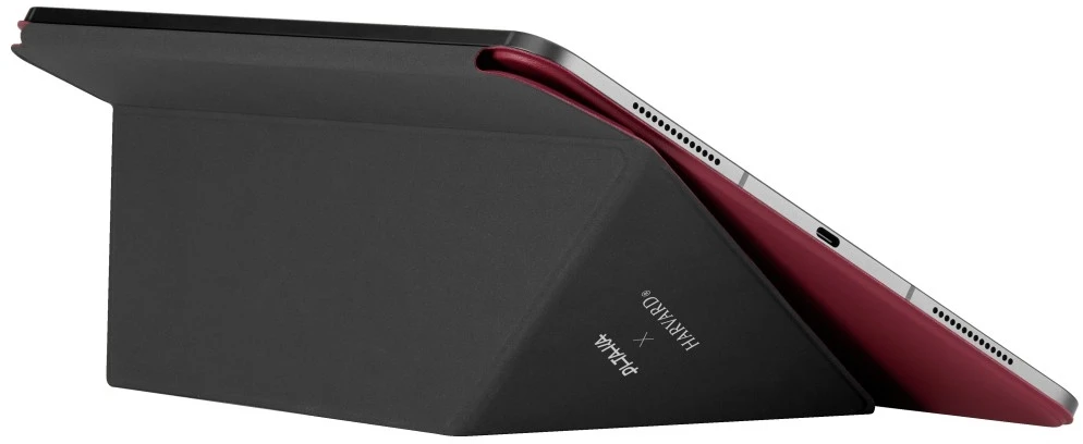 Dėklas PITAKA MagEZ Folio 3, skirtas iPad Pro 13″ M4 / M5, Harvard Crimson