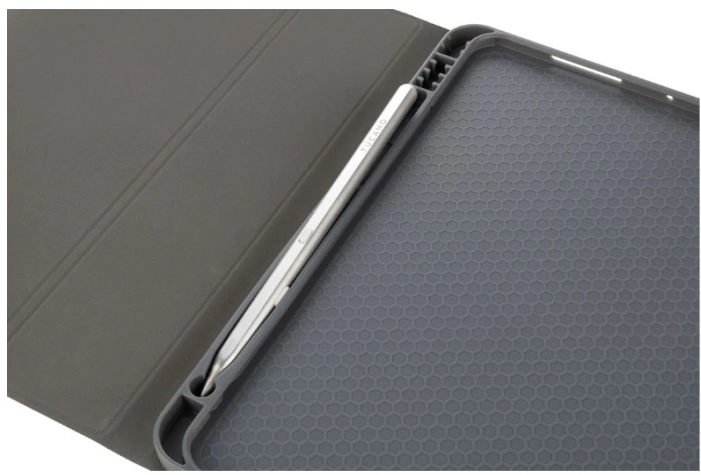 Case Tucano Up Plus skirtas iPad Air 11″ M2 2024 / M3 2025 / M4 2026 / iPad Air 10.9″ (2022/2020) pilkos spalvos