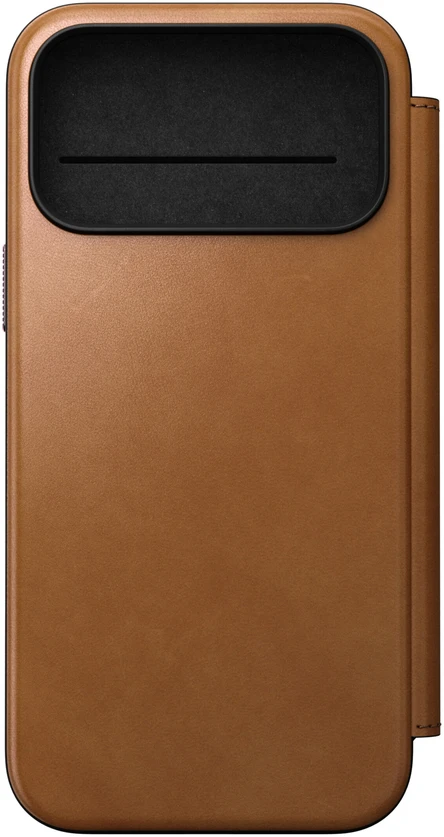 Cases and Covers - Flip Nomad Modern odinis dėklas-knygelė, english tan – iPhone 18 Pro Max/17 Pro Max