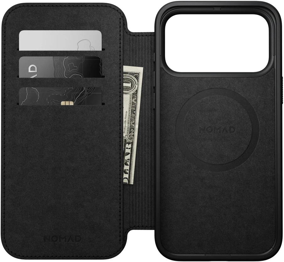 Cases and Covers - Flip Nomad Modern odinis dėklas-knygelė, english tan – iPhone 18 Pro Max/17 Pro Max