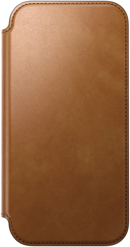 Cases and Covers - Flip Nomad Modern odinis dėklas-knygelė, english tan – iPhone 18 Pro Max/17 Pro Max