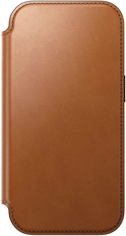 Cases and Covers - Flip Nomad Modern odinis dėklas-knygelė, saddle (Horween) – iPhone 18 Pro/17 Pro