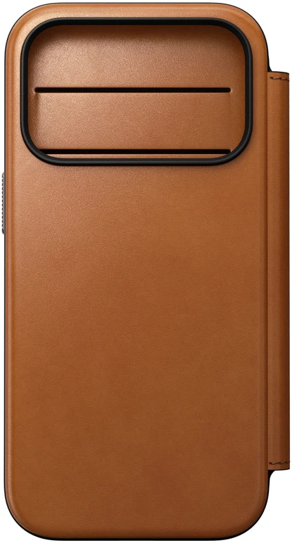Cases and Covers - Flip Nomad Modern odinis dėklas-knygelė, saddle (Horween) – iPhone 18 Pro/17 Pro