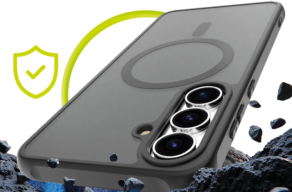 Cases And Covers Alza Mobile Origin Lengvas dėklas, MagSafe, matinė juoda - Samsung Galaxy S25 FE