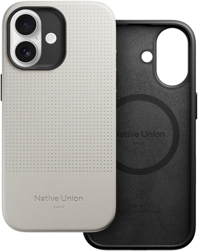 Native Union Active dėklas – „iPhone 17“ dėklas, suderinamas su „MagSafe“ (smėlio spalvos)