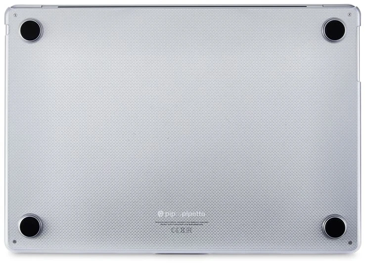 Pipetto Hardshell Dots dėklas, frosted clear – MacBook Air 15″ (M3,2024/M2,2023)