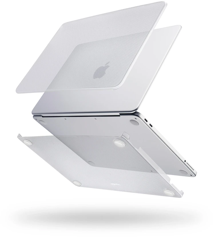 Nezatříděno Dėklai ir dangteliai Pipetto Hardshell Dots dėklas, matinis skaidrus – „MacBook Neo 13“ (A18 Pro)