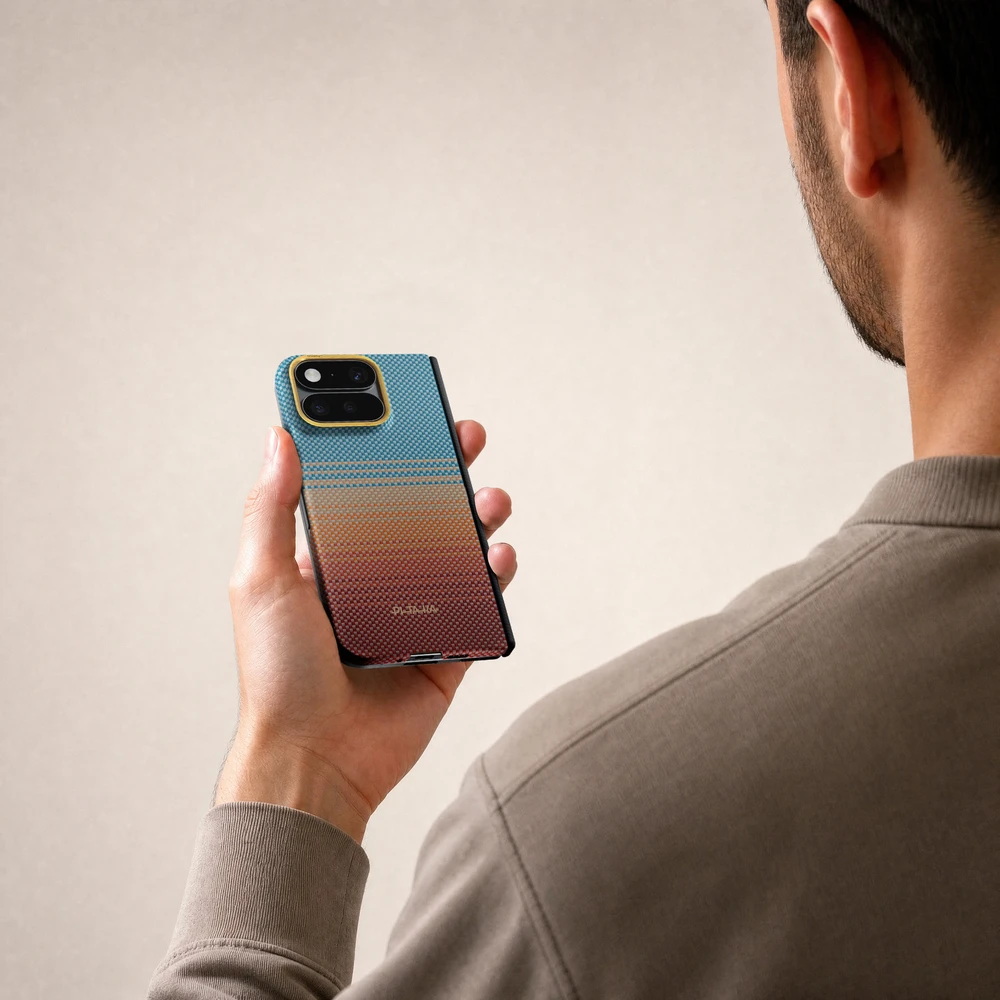 Cases And Covers Dėklai ir užvalkalai Pitaka Edge dėklas, nugarėlės dangtelis, California Dream Sunset 2.0 – Google Pixel 11 Pro Fold