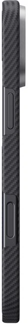 Dėklas Pitaka Ultra-Slim Case, Juodas/Pilkas Twill - iPhone 16 Plus