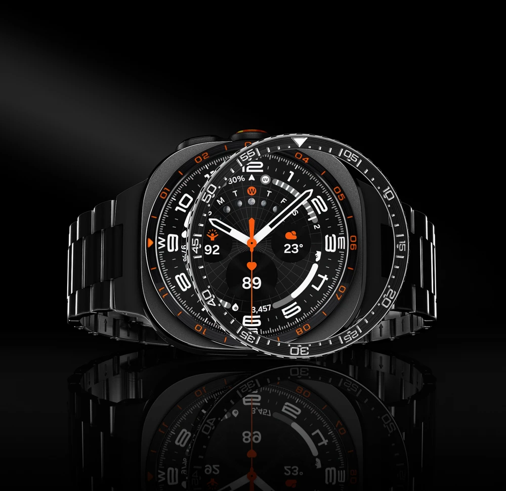 Spigen Bezel Tune (Diver), juodas – Samsung Galaxy Watch Ultra 2 47mm