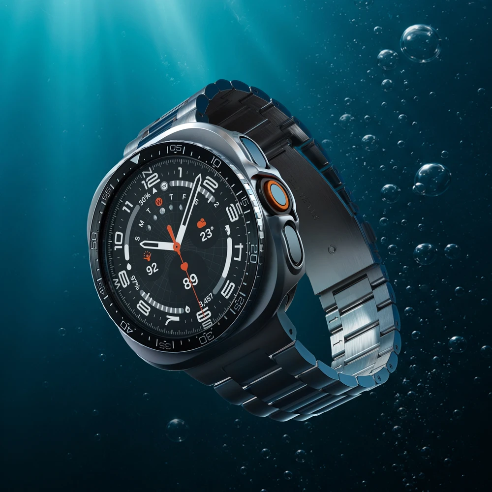 Spigen Bezel Tune (Diver), juodas – Samsung Galaxy Watch Ultra 2 47mm