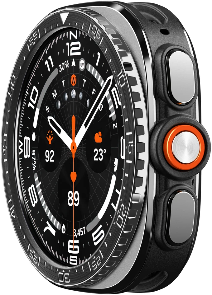 Spigen Bezel Tune (Diver), juodas – Samsung Galaxy Watch Ultra 2 47mm