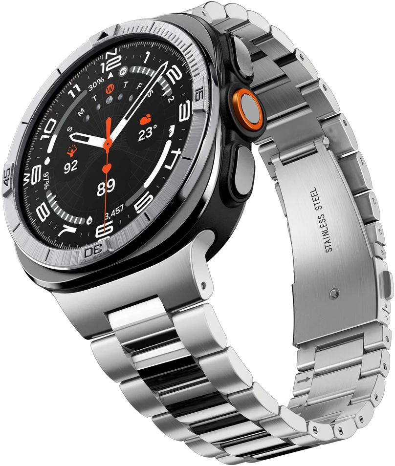 Spigen Bezel Tune (Pilot), sidabrinis – Samsung Galaxy Watch Ultra 2 47mm