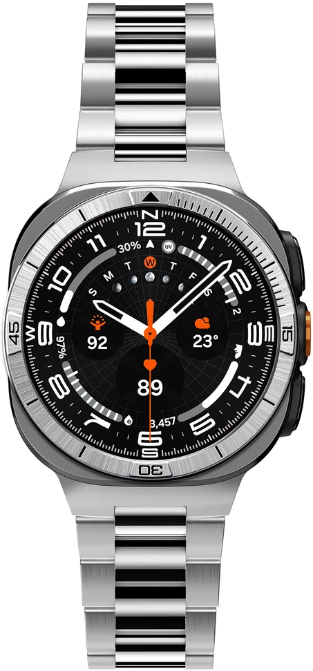 Spigen Bezel Tune (Pilot), sidabrinis – Samsung Galaxy Watch Ultra 2 47mm