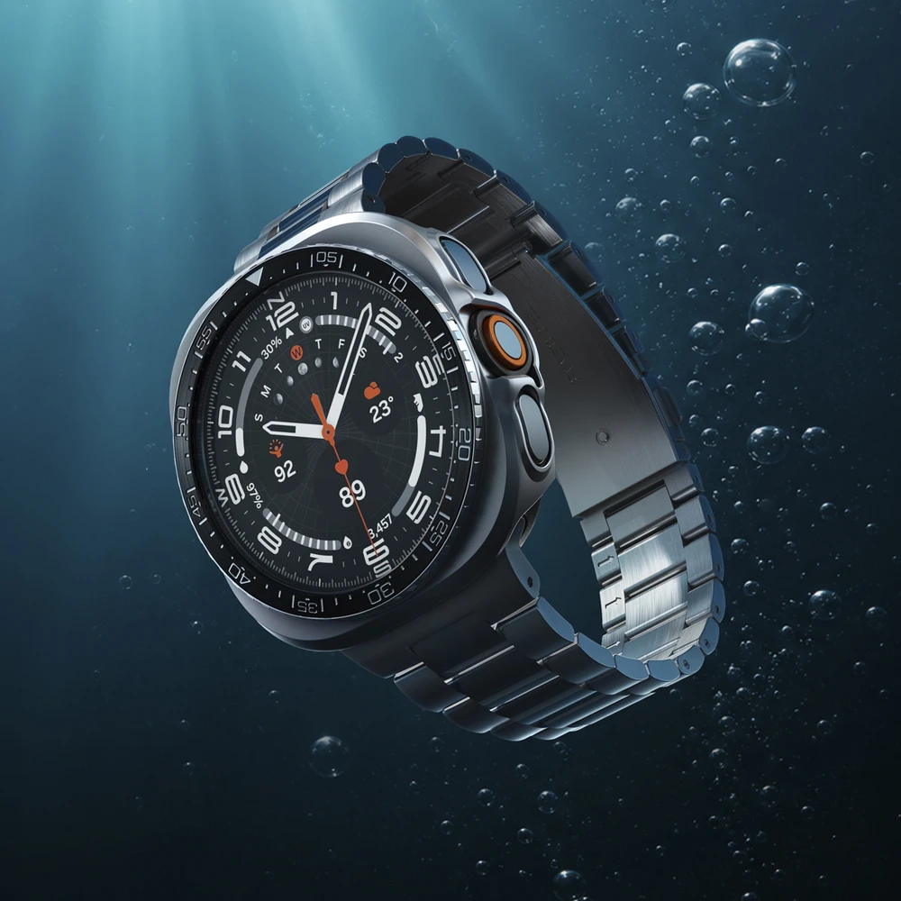 Spigen Bezel Tune Pro (Diver), juodas – Samsung Galaxy Watch Ultra 2 47mm