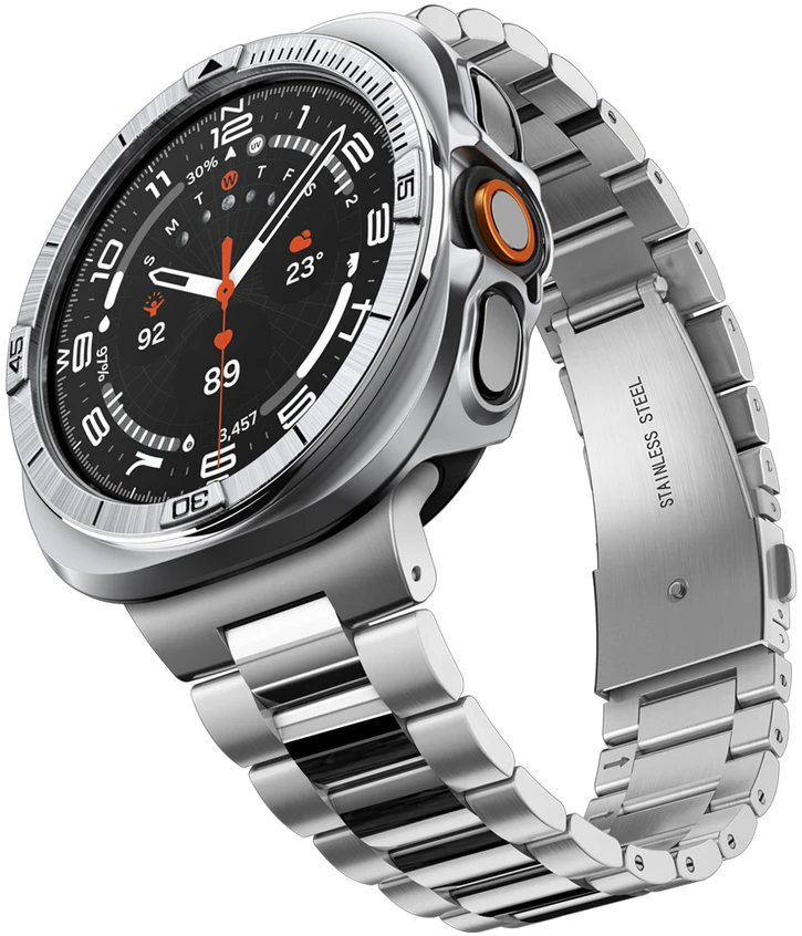 Spigen Bezel Tune Pro (Pilot), sidabrinis – Samsung Galaxy Watch Ultra 2 47mm