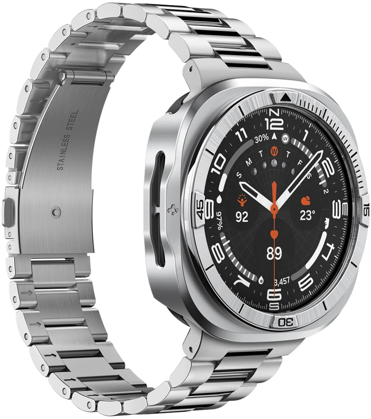 Spigen Bezel Tune Pro (Pilot), sidabrinis – Samsung Galaxy Watch Ultra 2 47mm