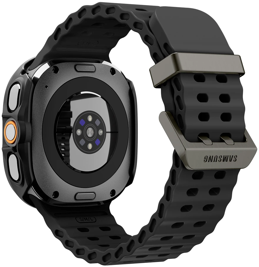 Spigen Thin Fit 360, juodas – Samsung Galaxy Watch Ultra 2 47mm