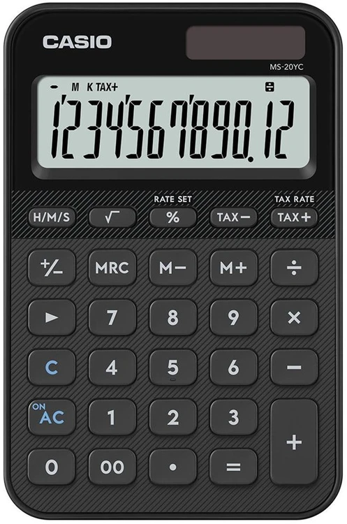 Casio MS-20YC skaičiuotuvas Desktop Basic Juodas