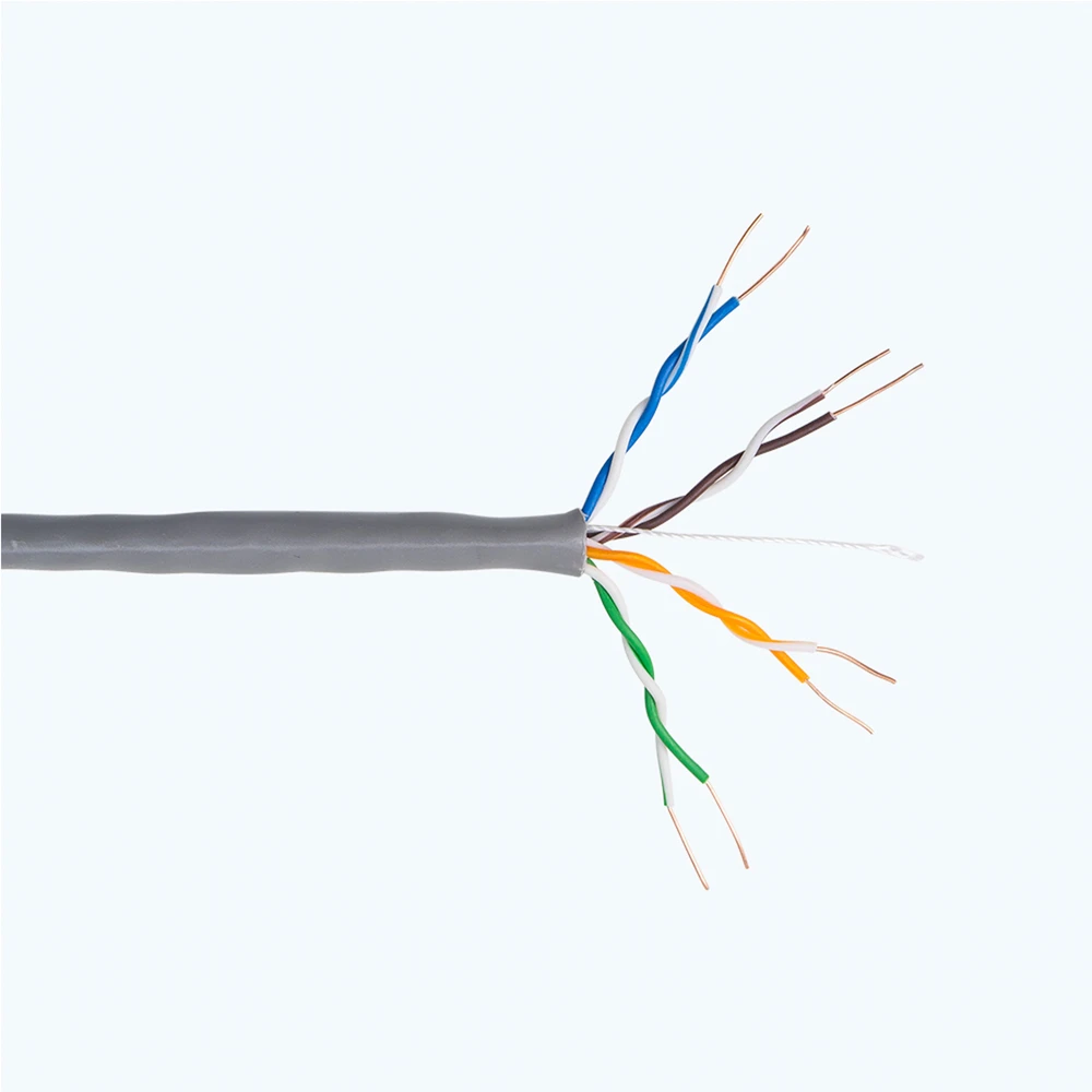 CAT5e UTP kabelis PNI U05 su 4 poromis internetui 1 Gigabit ir stebėjimo sistemoms, ritė 305m