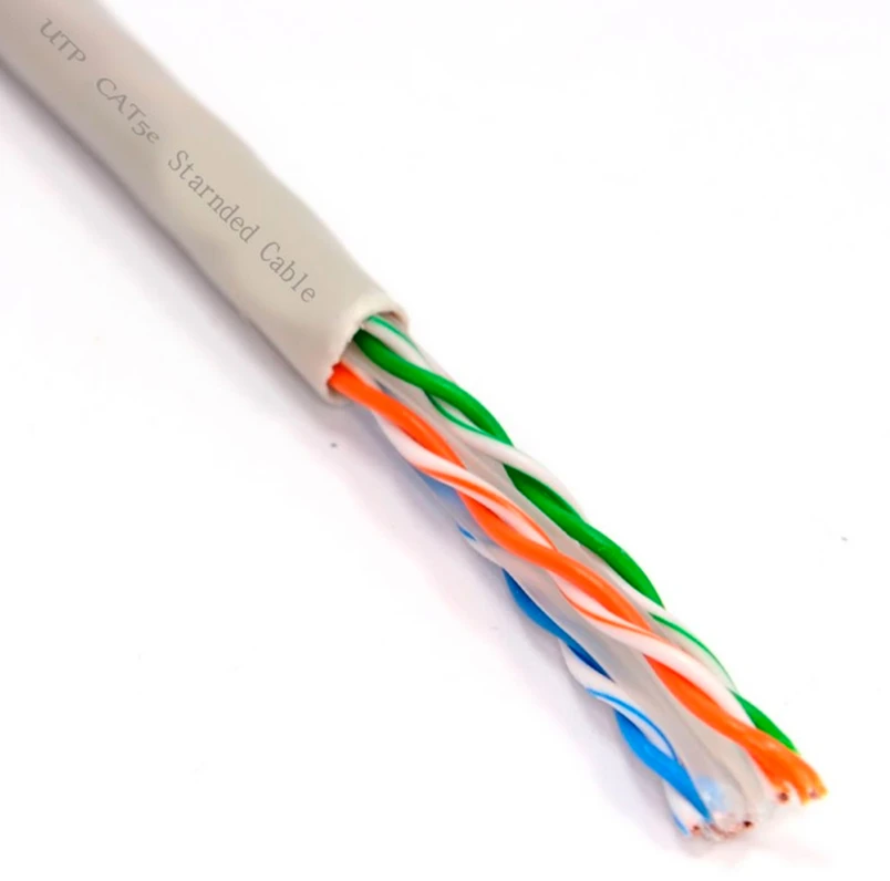 CAT5e UTP kabelis PNI U05 su 4 poromis internetui 1 Gigabit ir stebėjimo sistemoms, ritė 305m