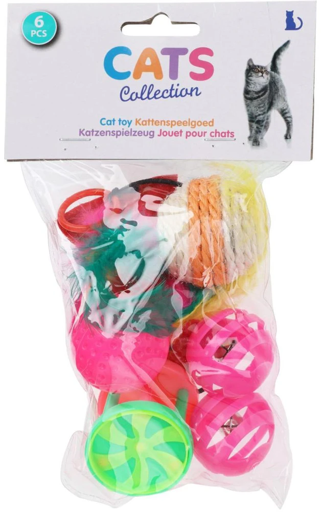 Cats Collection kačių žaislų rinkinys 6 vnt