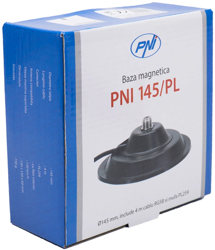 CB antena PNI ML145, ilgis 145 cm, su pridedamu magnetiniu pagrindu PNI 145 / PL
