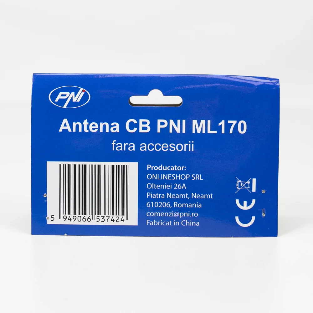 CB antena PNI ML170, ilgis 155 cm, 26-28 MHz, 1000W, be kabelio