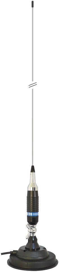CB antena PNI S9, ilgis 120 cm, su pridedamu „butterfly“ magnetiniu pagrindu PNI 120 / DV 125 mm