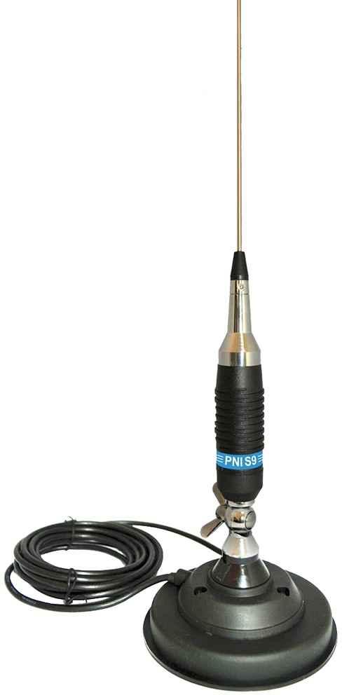 CB antena PNI S9, ilgis 120 cm, su pridedamu „butterfly“ magnetiniu pagrindu PNI 120 / DV 125 mm