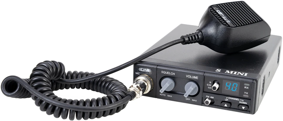 CB CRT S Mini dviejų įtampų 12/24V 4W radijo stotelė + CB antena PNI ML29