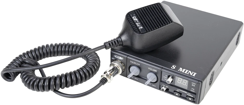 CB CRT S Mini dviejų įtampų 12/24V 4W radijo stotelė + CB antena PNI ML29