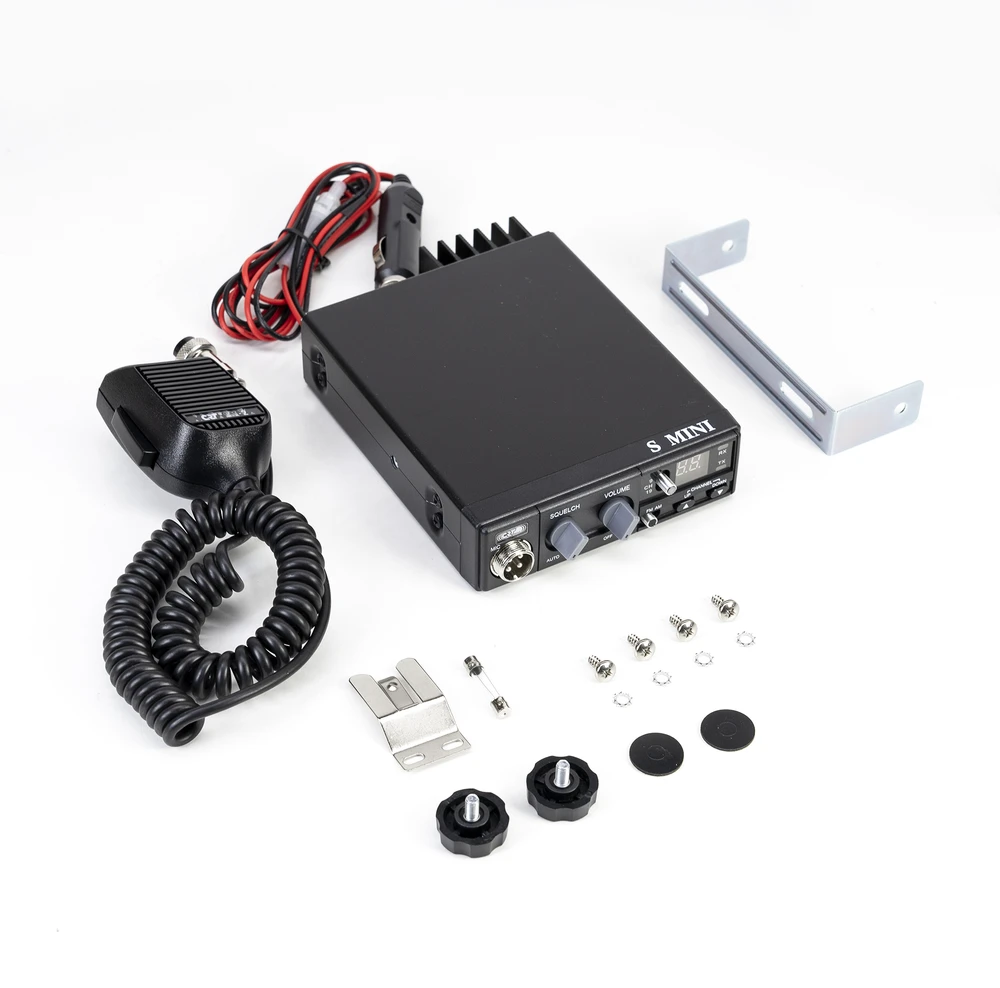 CB CRT S Mini dviejų įtampų 12/24V 4W radijo stotelė + CB antena PNI ML29