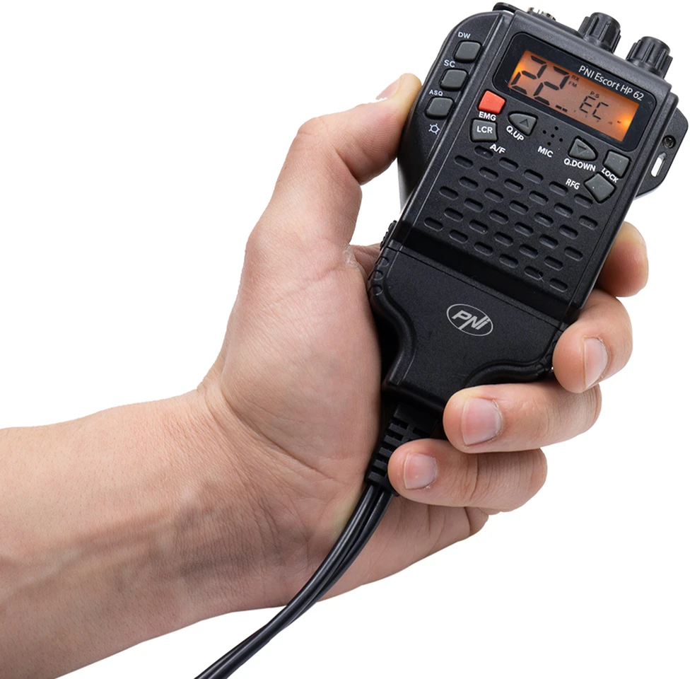 CB PNI Escort HP 62 radijo stoties komplektas ir PNI PB-HP62 priedų rinkinys