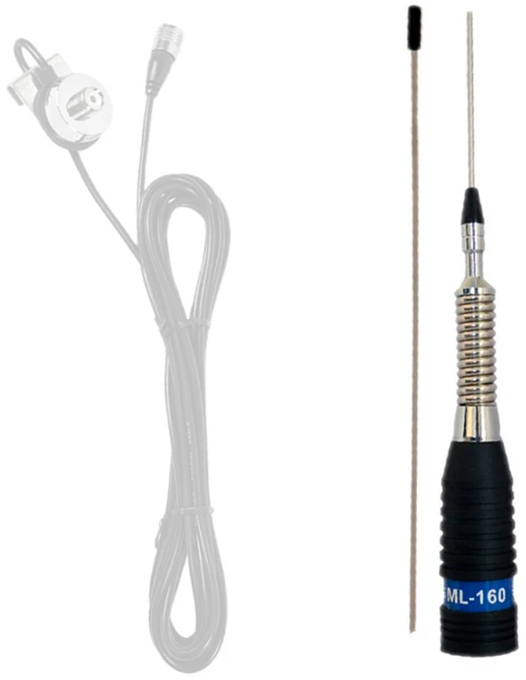 CB PNI ML160 antena, ilgis 145 cm, 26-30MHz, 600W, be kabelio