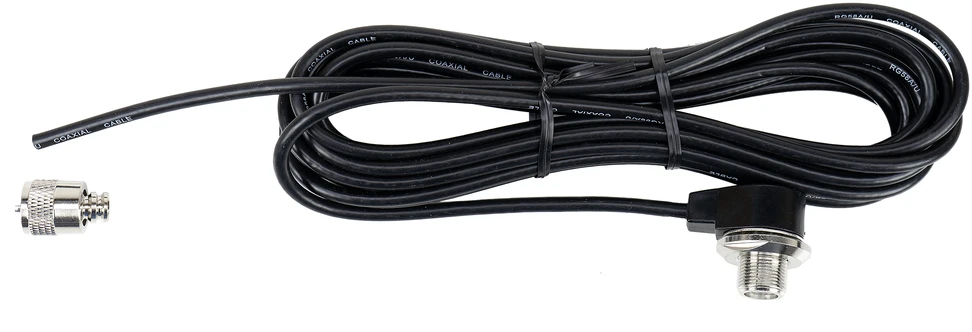 CB PNI ML160 antenos komplektas, 145 cm ir PNI T601 jungiamasis kabelis, kurio ilgis 4 metrai, skirtas montuoti ant stacionarios atramos