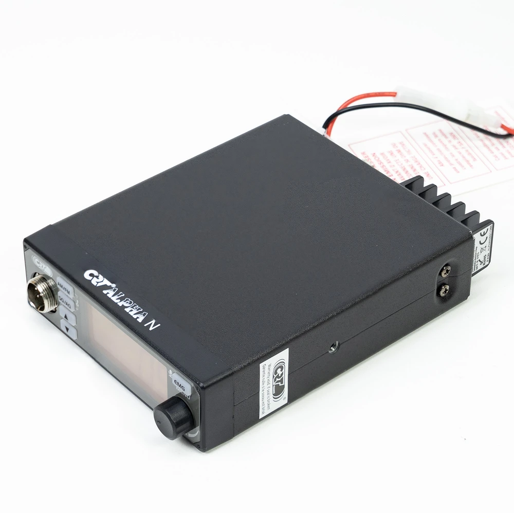 CB radijo stotelė CRT Alpha N ASQ, 4W, NRC, Echo, RF Gain, Roger Beep, spalvotas ekranas, 12V-24V