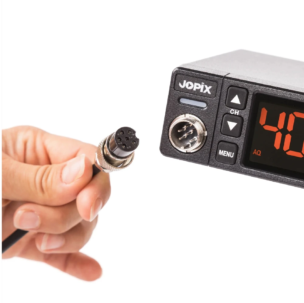 CB radijo stotelė JOPIX AT-606PRO ASQ, AM/FM, 4W, 12V-24V, PA, VOX, triukšmo slopintuvas